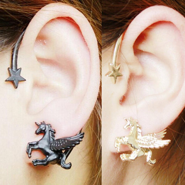 Fashion Punk Running Horse Earring