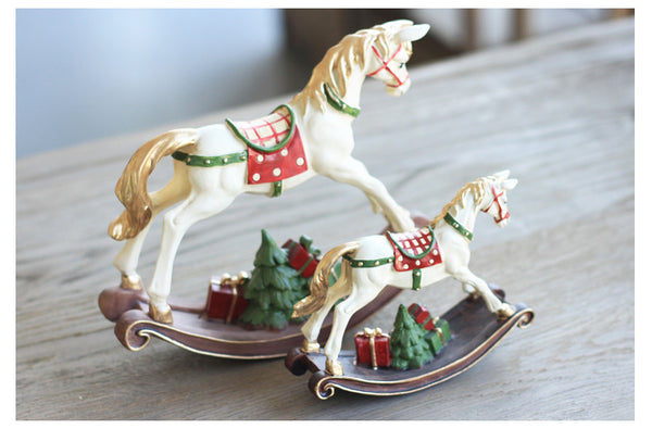 Vintage Holiday Horse Miniature