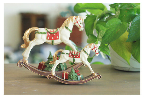 Vintage Holiday Horse Miniature