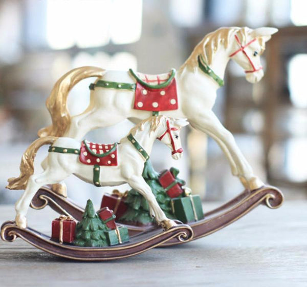 Vintage Holiday Horse Miniature