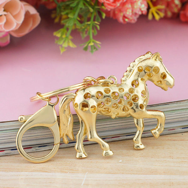 Multi-color Crystal Horse Key Holder