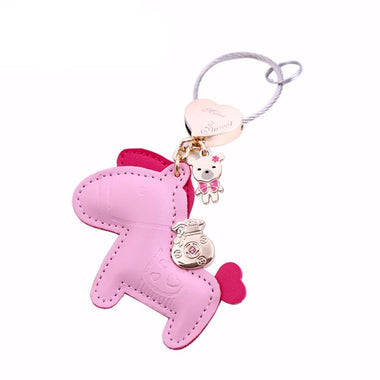 Leather Horse Key Chain