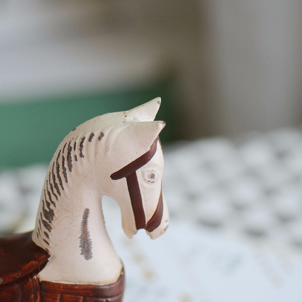 Retro Rocking Horse Desktop Decor