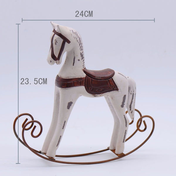 Retro Rocking Horse Desktop Decor