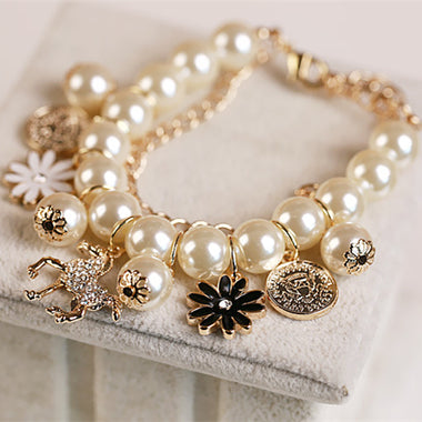Korean Girl Fashion Beaded Bracelet