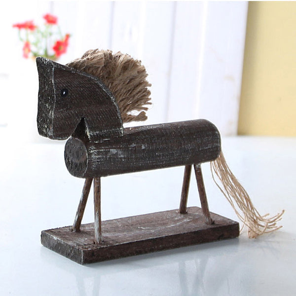 Wooden Horse Table Decor