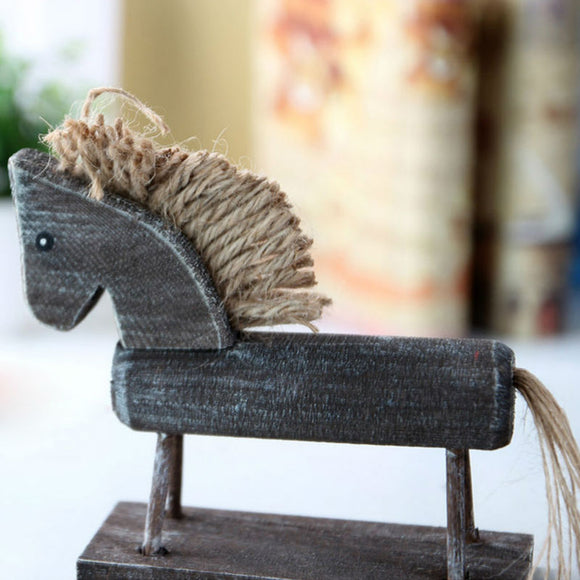 Wooden Horse Table Decor