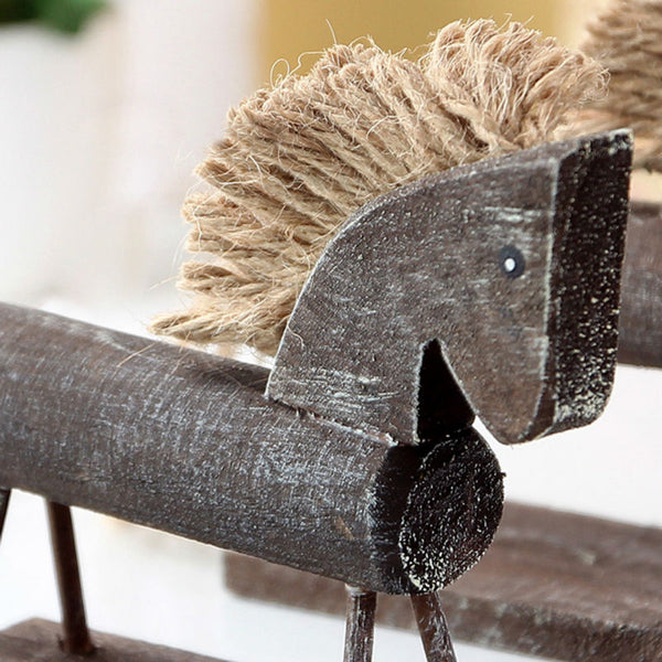 Wooden Horse Table Decor
