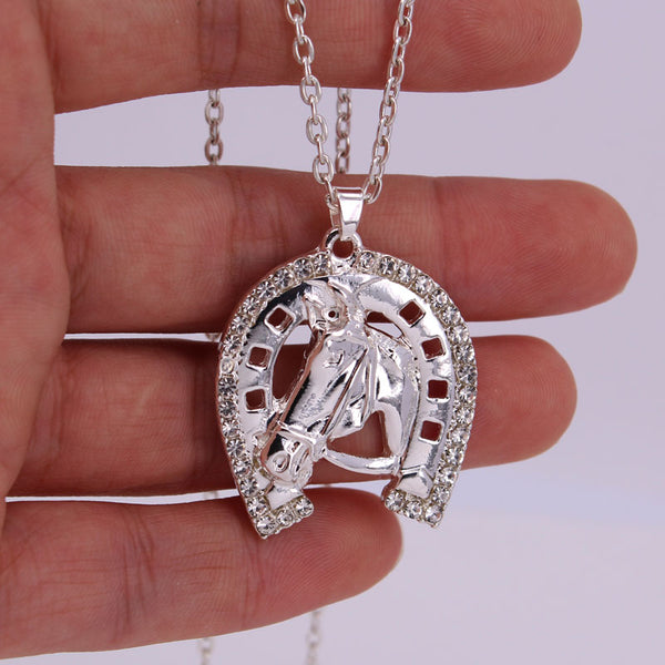 Crystal Horseshoe Necklace