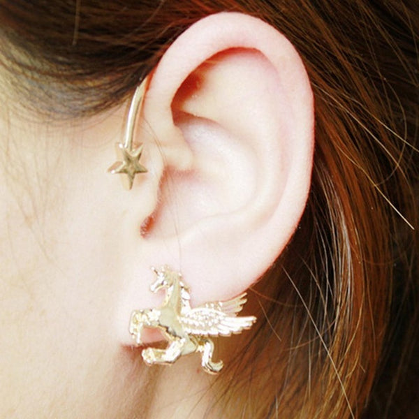 Fashion Punk Running Horse Earring