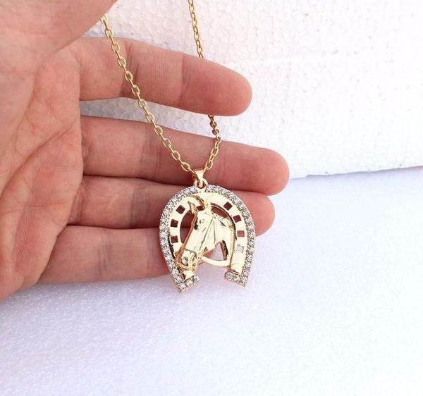 Crystal Horseshoe Necklace