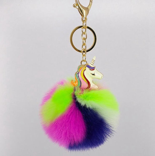 Cute Metal Unicorn Key Chain